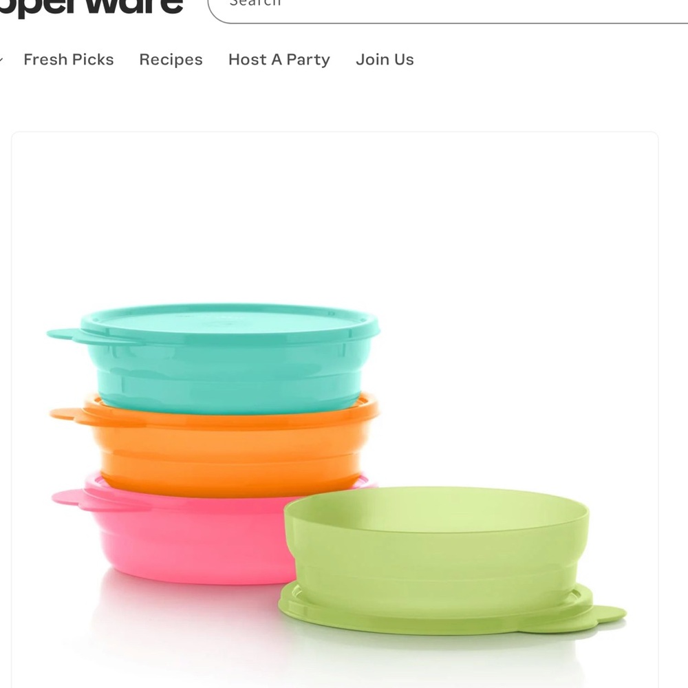 Tupperware Pastel Food Storage Containers Kitchen Essentials
